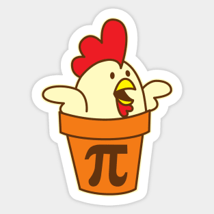 Chicken Pot Pi Sticker